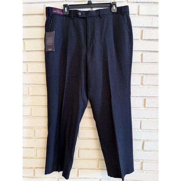 Marks and Spencer Other - Marks & Spencer Dk Gray Sartorial Wool Pleated‎ Dress Pants Men's Size 38x29 NWT